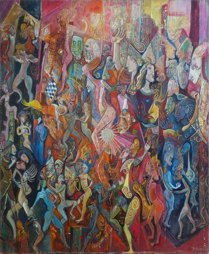 Soleil Arbre Hommes, Raymond Duvillé, France
